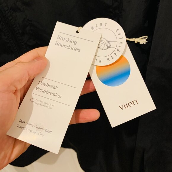 New Vuori Black Daybreak Windbreaker Small GOLDMAN SACHS - Picture 8 of 11
